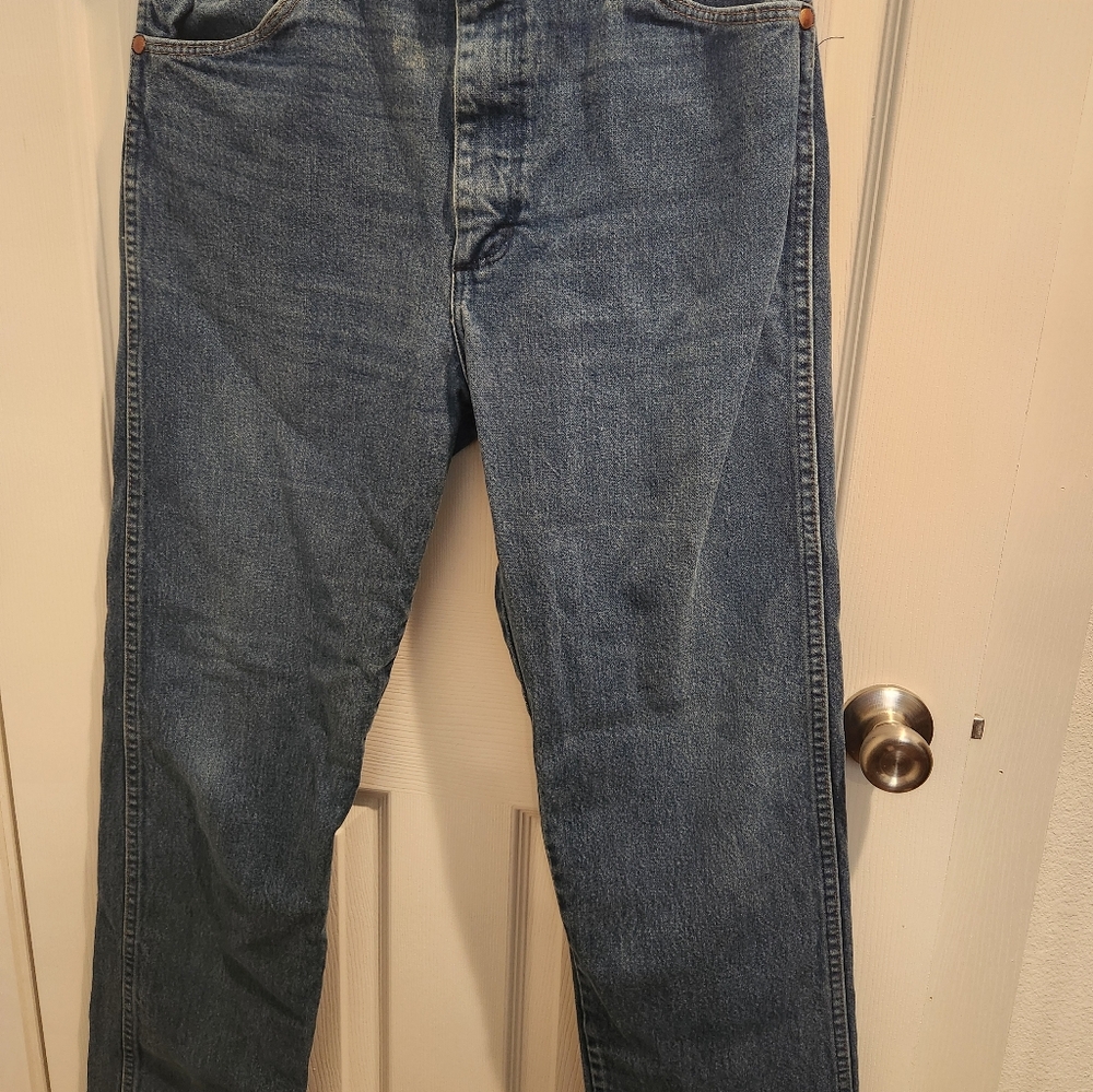 Wrangler Men's Cowboy Cut Denim Jeans 33x36 - Picture 2 of 4